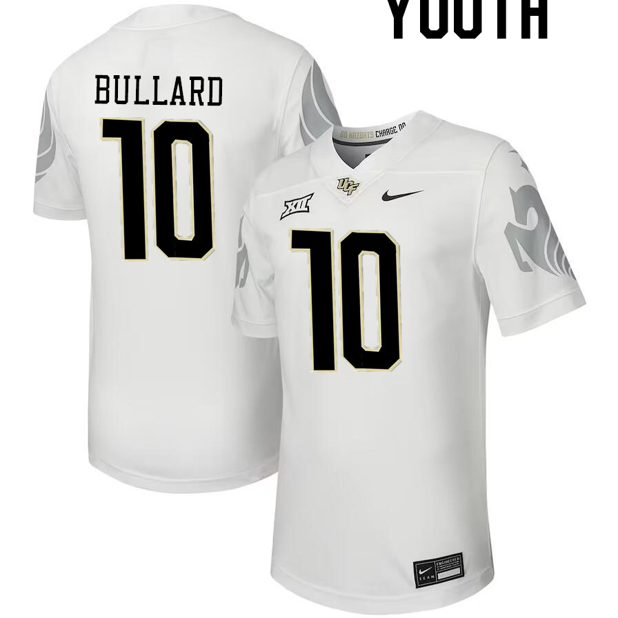 Youth #10 Quadric Bullard UCF Knights Big 12 Conference College Football Jerseys Stitched-Black